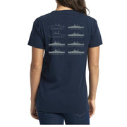 Pearl Harbor "Battleship Row" Women's v-neck shirt