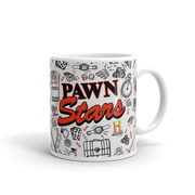 Pawn Stars Doodles White Mug