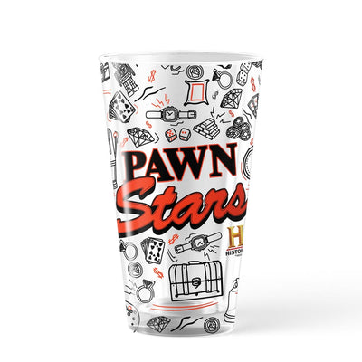 Pawn Stars Doodles 17 oz Pint Glass