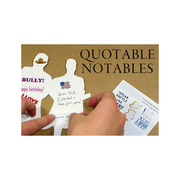 Benjamin Franklin Quotable Notable - Die Cut Silhouette Greeting Card and Sticker Sheet
