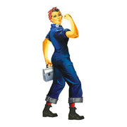 Rosie the Riveter Quotable Notable - Die Cut Silhouette Greeting Card and Sticker Sheet