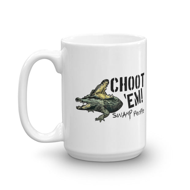 Swamp People "Choot 'Em!" White Mug