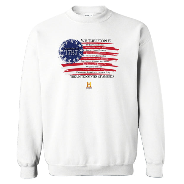 U.S. Constitution Preamble Fleece Crewneck Sweatshirt