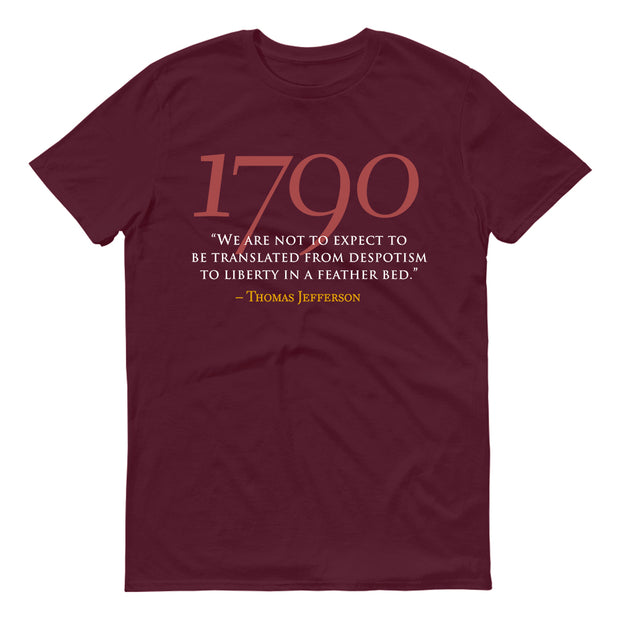 HISTORY Collection Thomas Jefferson Despotism to Liberty Portrait Adult Short Sleeve T-Shirt