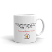 HISTORY Collection Theodore Roosevelt Nine-Tenths of Wisdom White Mug