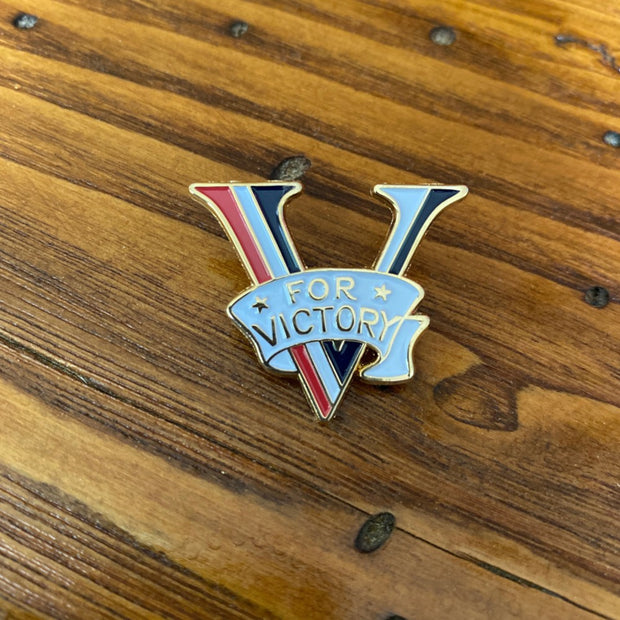 WII V-Day for Victory Pin